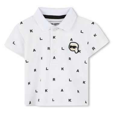 KARL LAGERFELD Playera con short para bebe, all overprint